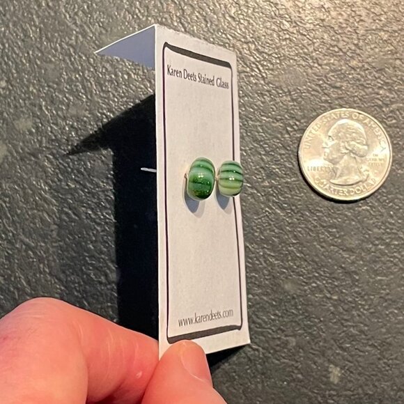 🍀 Karen Deets Stained Glass Post Earrings (NWT) 🍀 - Picture 4 of 5
